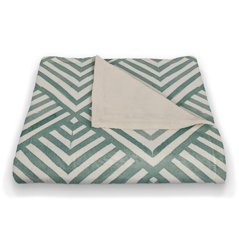 Hand Woven Throw Blanket, Blue