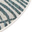 Tapis intérieur / extérieur bleu clair / blanc en polypropylène tissé à la machine Rowdy-724539975