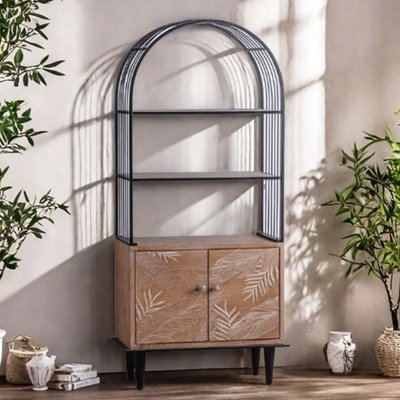 Iron Frame Display Cabinet