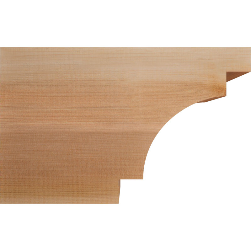 Queue de chevron lisse l 3 1/2 po x H 10 po x L 16 po, cèdre rouge de l'Ouest, Cèdre rouge, H 10 po x l 16 po x P 3,5 po