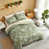 Motif floral vert