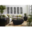 Table d'appoint River Stone, gelcoat noir