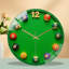 Horloge murale silencieuse en verre trempé de 30 cm, « Boules de billard colorées et amusantes pour adultes », sans tic-tac, fonctionne avec des piles AA (non incluses), décoration artistique pour la maison