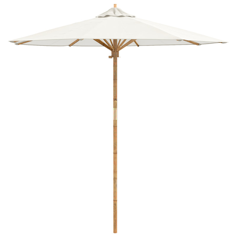 Market Parasol, 230cm H x 217cm W x 217cm D, Cream White