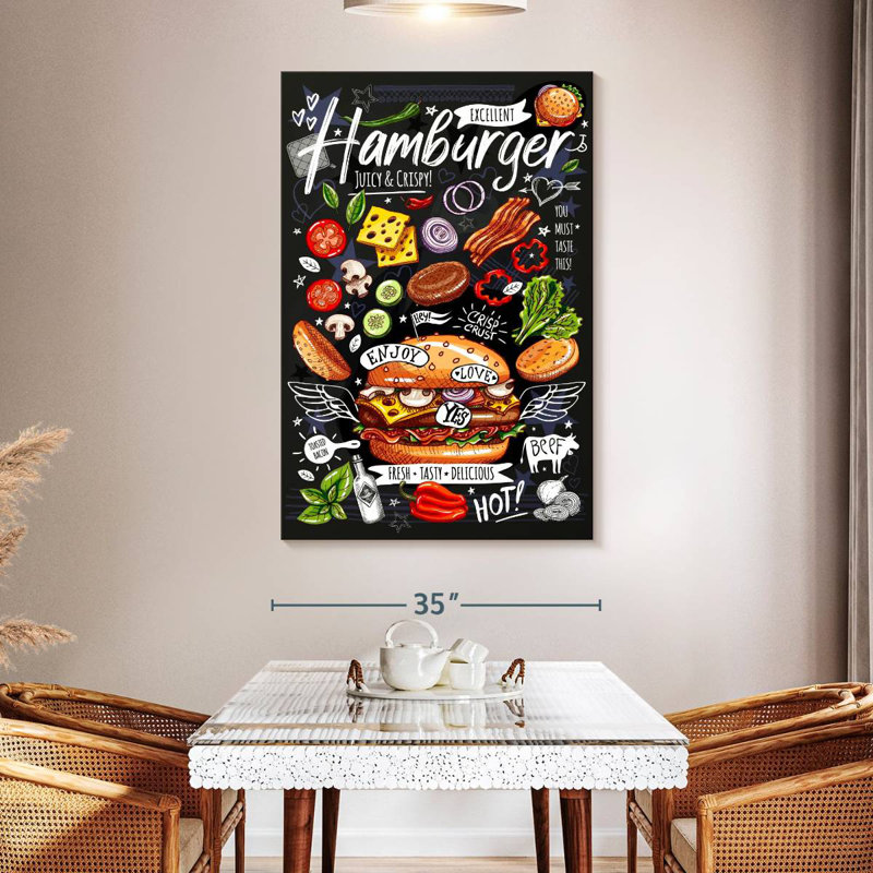 Yarlin Special Hamburger, 51" H x 34" W