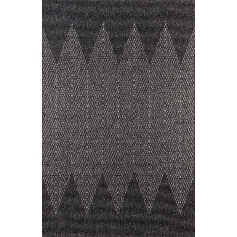 Tapis gris anthracite Raven, Rectangle 6 pi 7 po x 9 pi 6 po