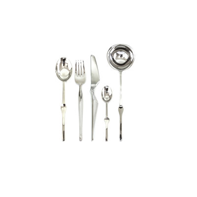 Ergonomica Flatware Set with H/H Knives - 48 Pieces - Stainless Steel