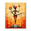 Horloge murale afro-américaine Tribal Goddess Rhythms-99633728