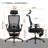 Makenzie Ergonomic Office chair with Adjustable Armrest and Foldable Backrest,minimal assembly-809518339