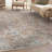 Ervin Emilia Vintage Persian Floral Blue Beige Flat-Weave Rug-72950109