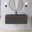 Meuble-lavabo mural simple 42 po avec comptoir en quartz 42 po-923783943