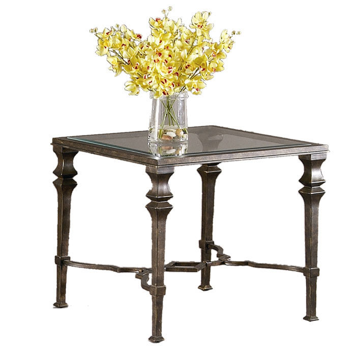 Table de bout en verre Lido