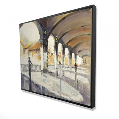 «People In A Spacieuse Hall» sur toile