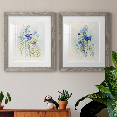«Cottage Wildflowers I», ensemble de 2 reproductions d'art