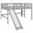 Low Loft Bed With Ladder And Slide-1853982226