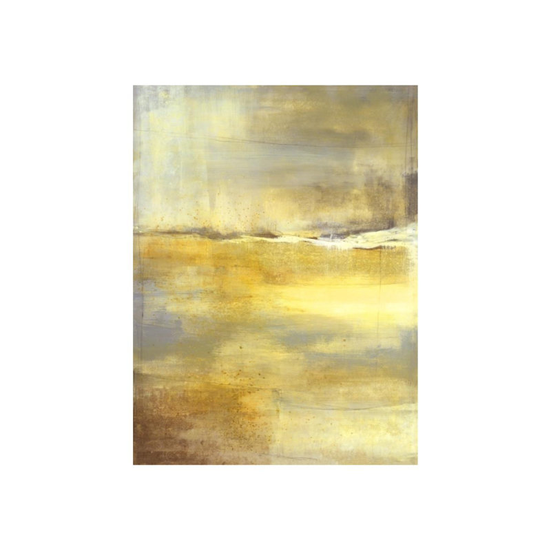 «Beneath Gray I» par Maeve Harris - impression d'art graphique, Image au pinceau gel, H 63 po x l 47 po