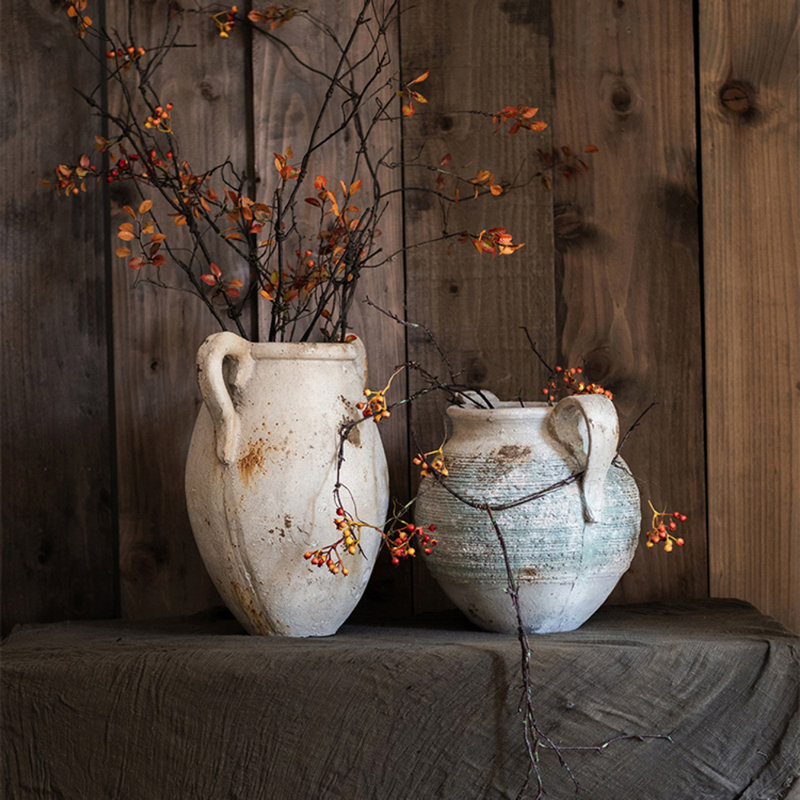 Vase de table en résine 15,35 "Schurman, Beige