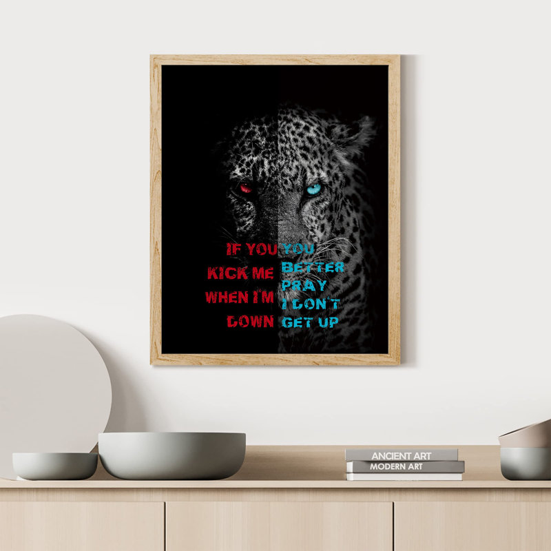 «I Am Not Down Easily» sur papier, Naturel, H 10 po x l 8 po