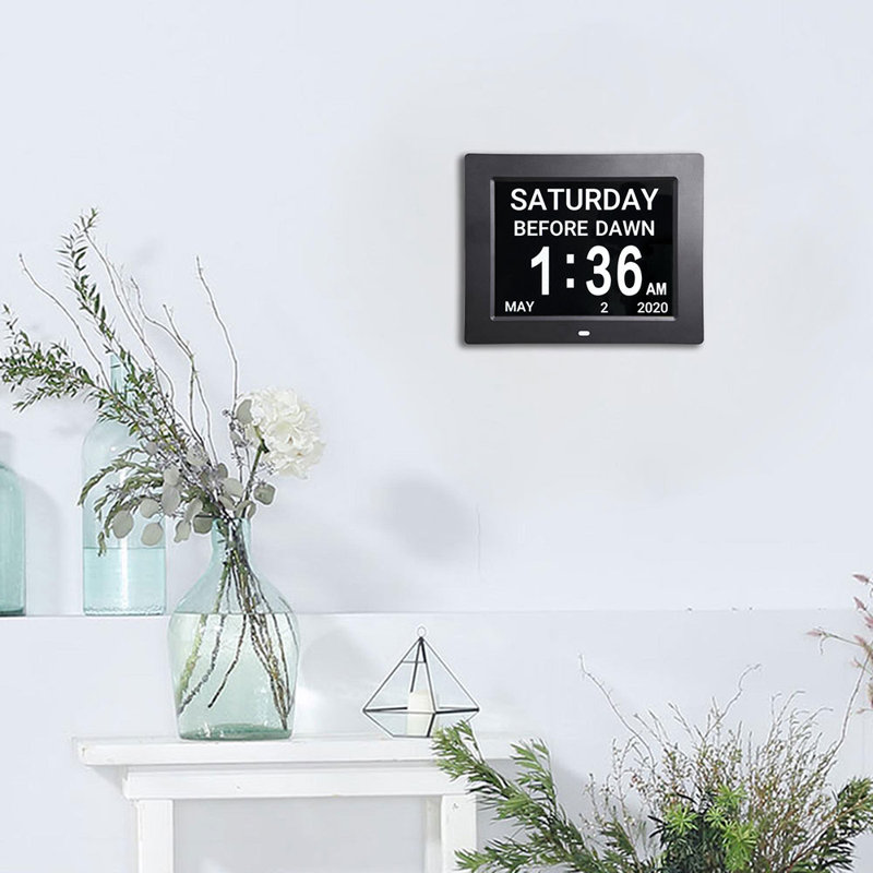 Horloge de table numérique, Noir