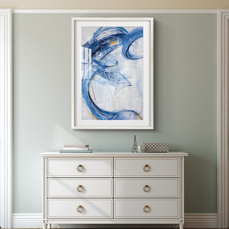 Blue Sweep -Framed Print
