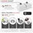 33 in. x 18 in. Granite Composite, White 50/50 Double Bowl Undermount or Drop-In Kitchen Sink with Build-in Accessories-62240462