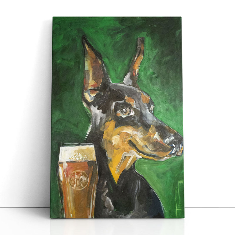 «Stray Dog Beer», reproduction d'art sur toile, H 30 po x l 20 po