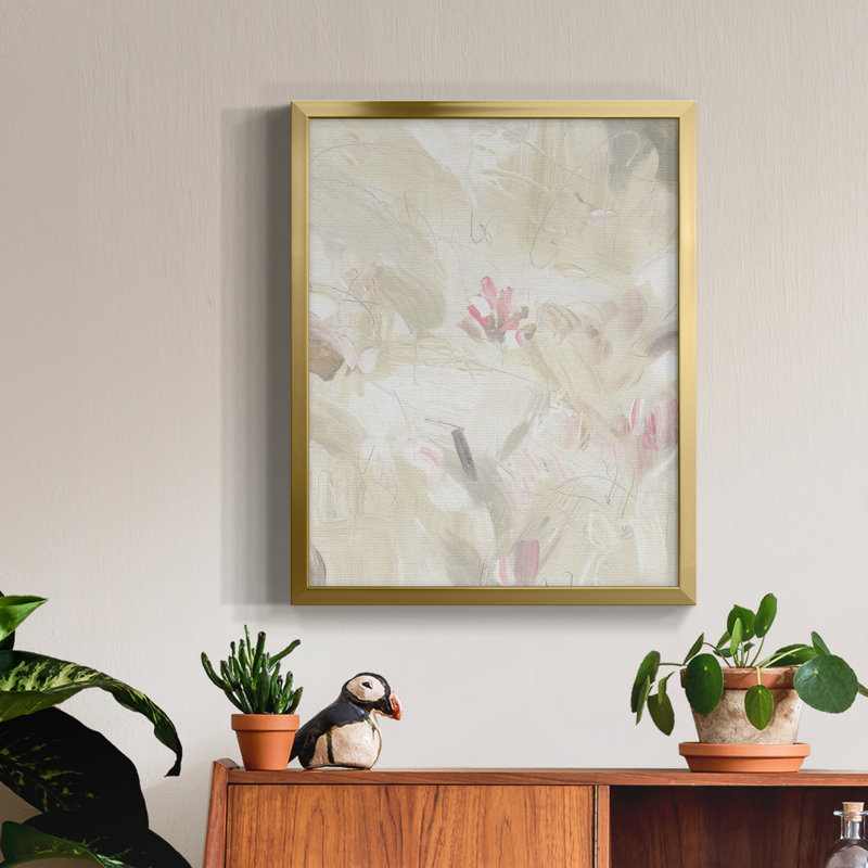 Soft Abstraction II - Toile avec cadre de qualité supérieure - Prêt à être accroché