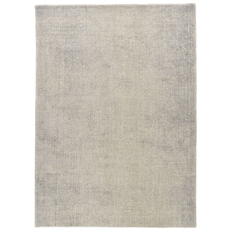 Rectangle Wool and Viscose Hand Woven Indoor / Outdoor Area Rug, Rectangle 65 x 135 cm