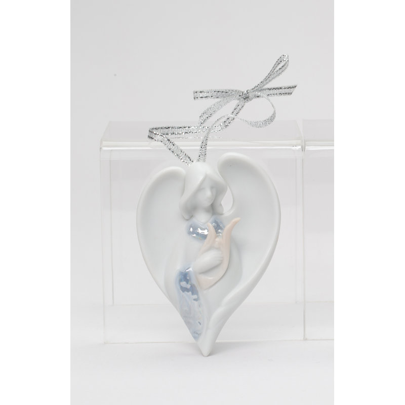 Ornement ange en porcelaine