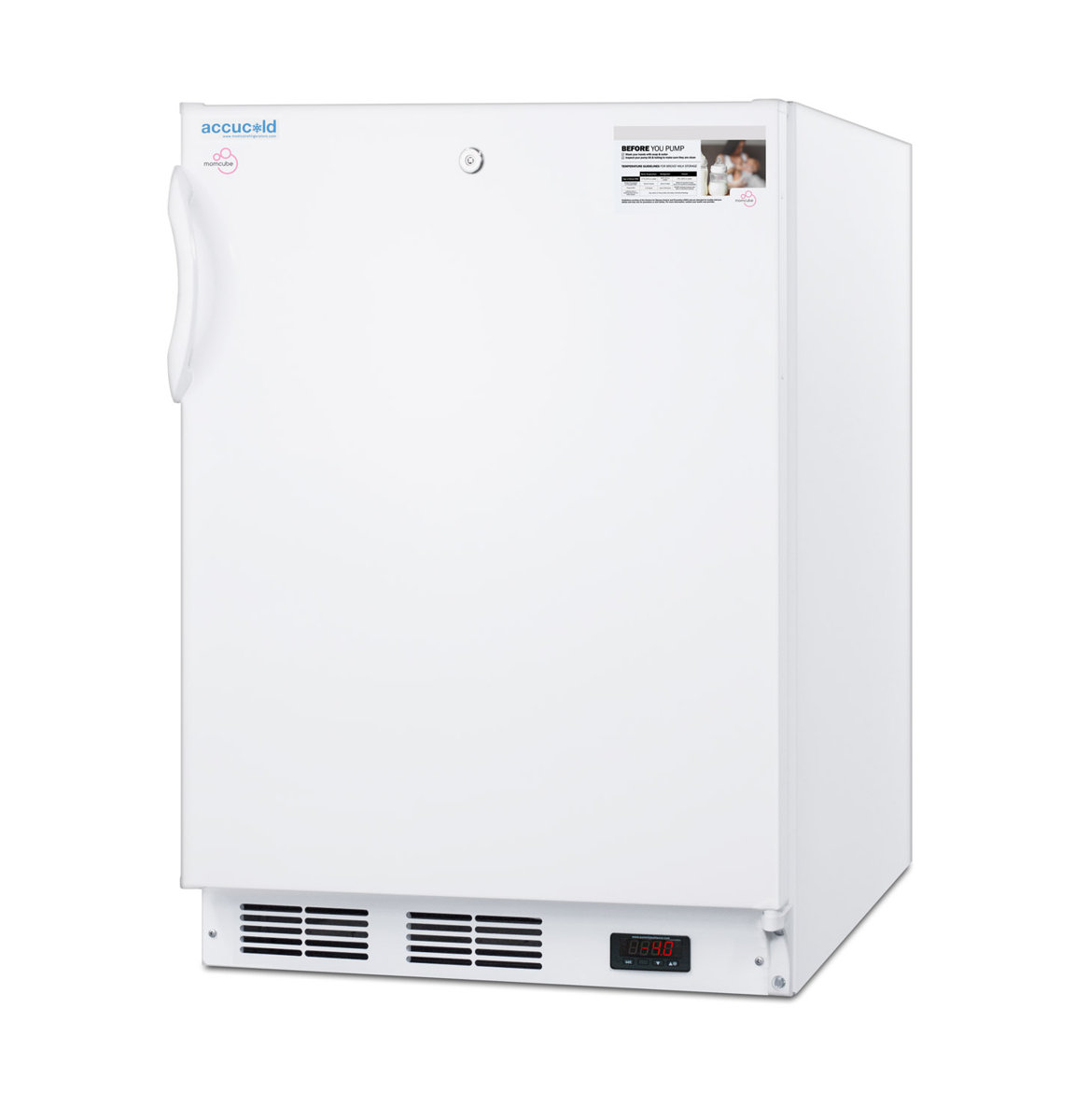 3.5 Cubic Feet Undercounter Upright Freezer with Adjustable Temperature Controls | Fridge.com
