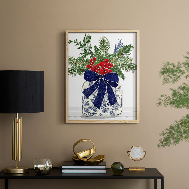Reproduction encadrée - bois massif, Naturel, 21" H x 17" W