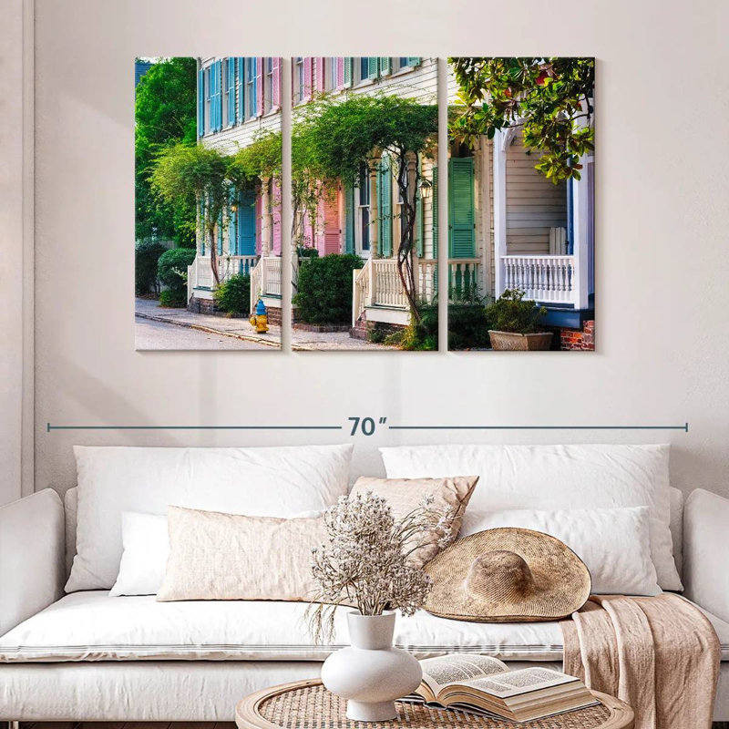 Historic Row Houses, 32" H x 50" W