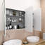Three Door Steel Frame Square Shape Medicine Cabinet-842421638