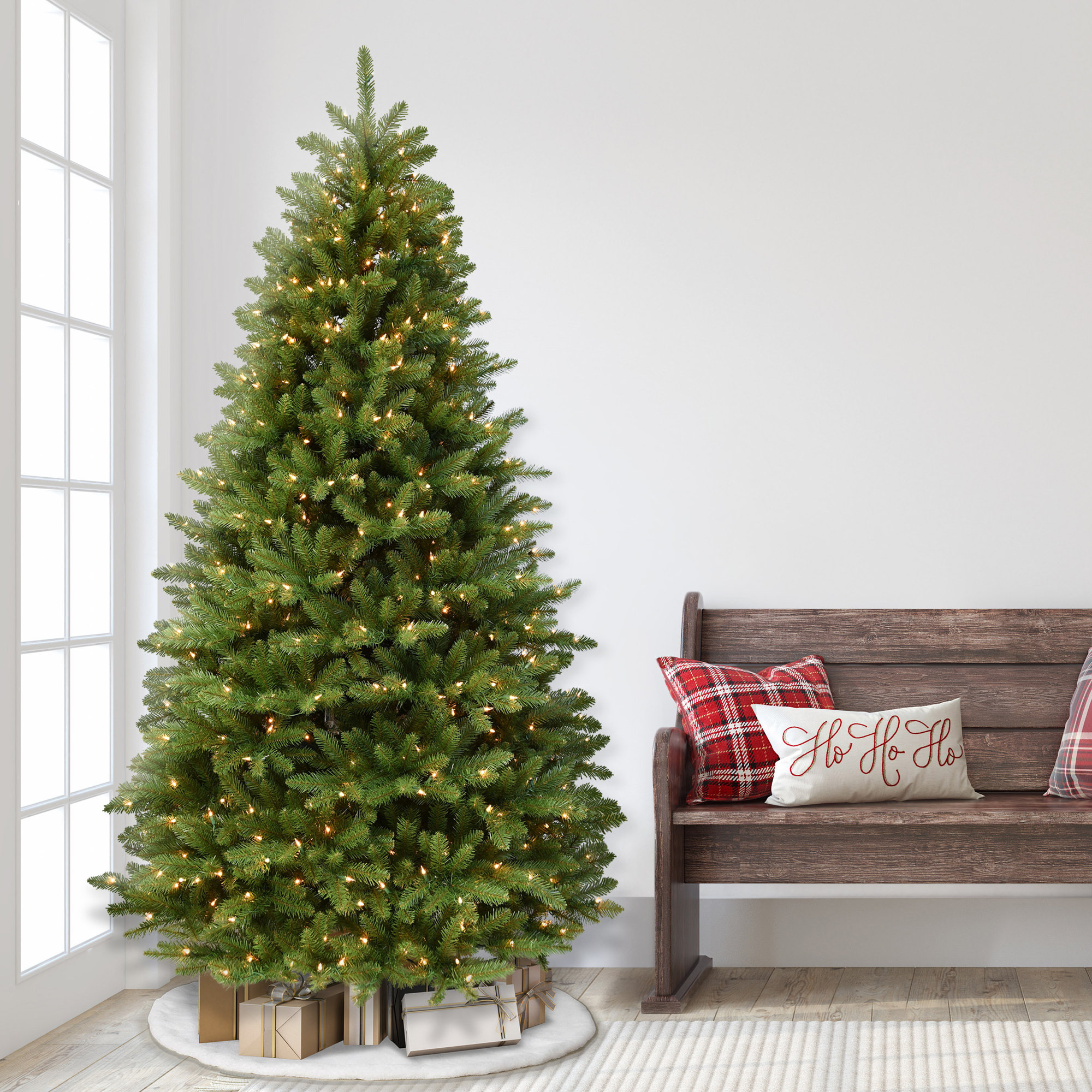 Fraser 90' Lighted Artificial Fir Christmas Tree