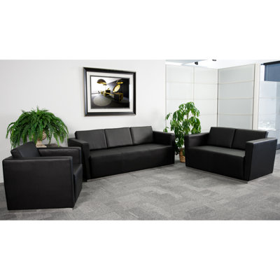 Hercules LeatherSoft Reception Set with Stainless Steel Recessed Base