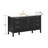 Luka 60 in. Single Sink Bathroom Vanity in Black Oak with Top-117807155-117807156