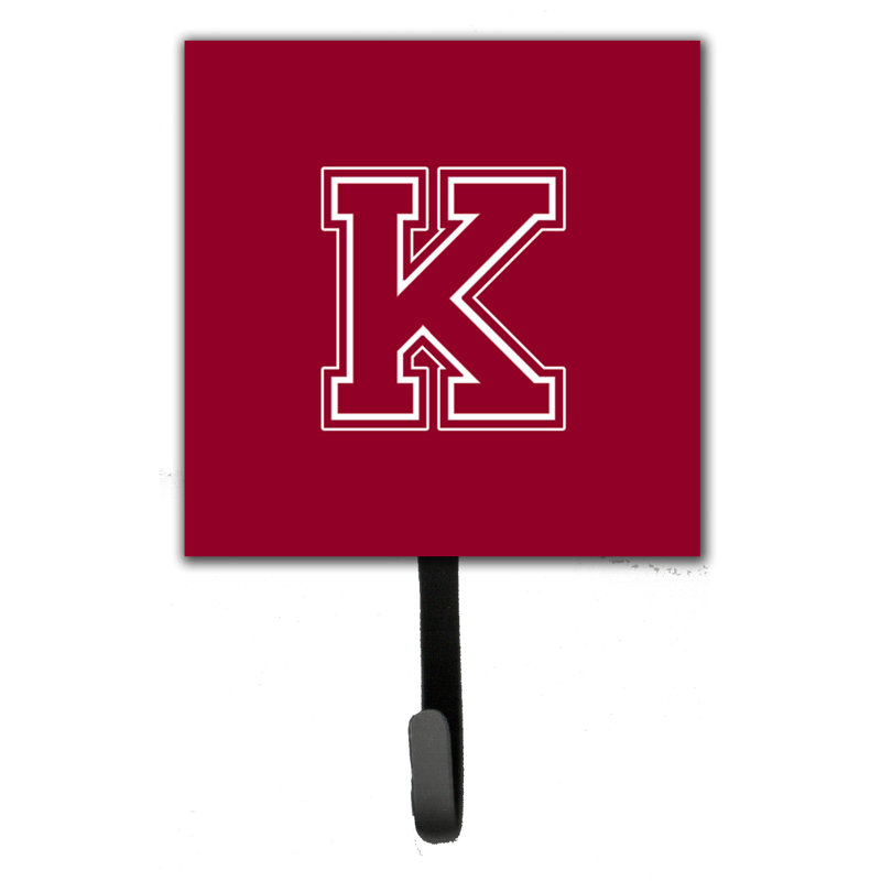 Porte-laisse de monogramme et crochet mural, K