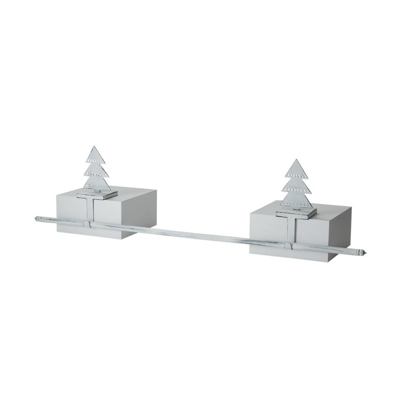 Pine Tree Stocking Holder, White