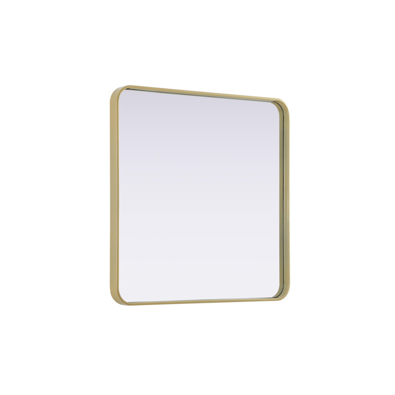 Erath Contour Metal Mirror, Brass, 30" x 30"