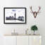 The Houses of Parliament London in Abstract - Picture Frame Painting Print-55611668-55611666