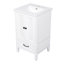 Meuble-lavabo de 20 po avec lavabo, armoire, butoir de porte magnétique et patins réglables-137733338