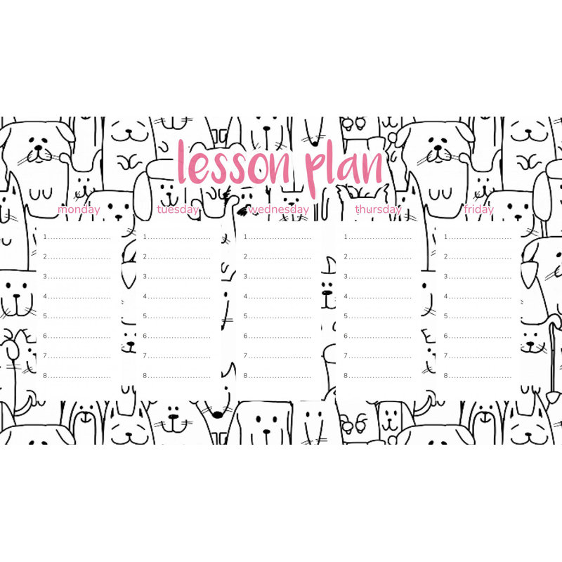 Magnetic Lesson Plan Dog Family