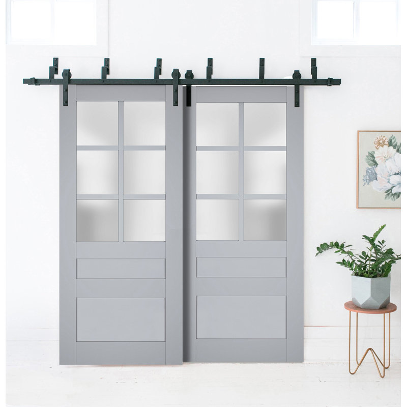 Portes de placard Veregio, 56 po x 96 po, Gris