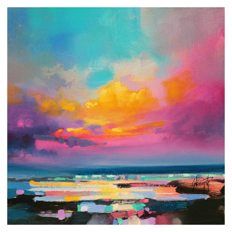 Impression, « Diminuendo Sky Study II », Toile, H 26 po x l 26 po x P 1,5 po