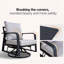Ensemble de 2 chaises berçantes pivotantes à 360 ° - Structure entièrement en aluminium, coussins en mousse à mémoire de forme