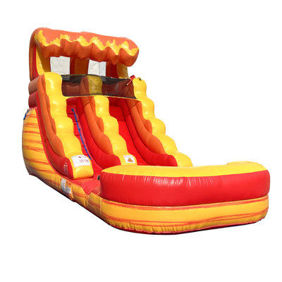 9' x 21' Inflatable Slide with Water Slide and Air Blower