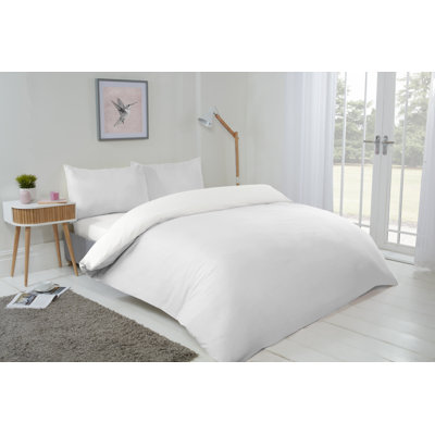 Kirke Polyester No Pattern Duvet Cover Set with Pillowcases