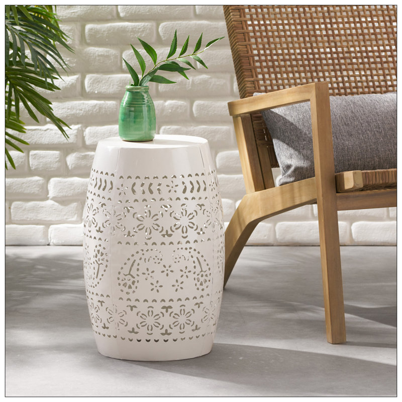RUBY SIDE TABLE, White