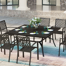 Square Steel Outdoor Dining Table