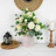 Toucher les tiges artificielles roses-86731890